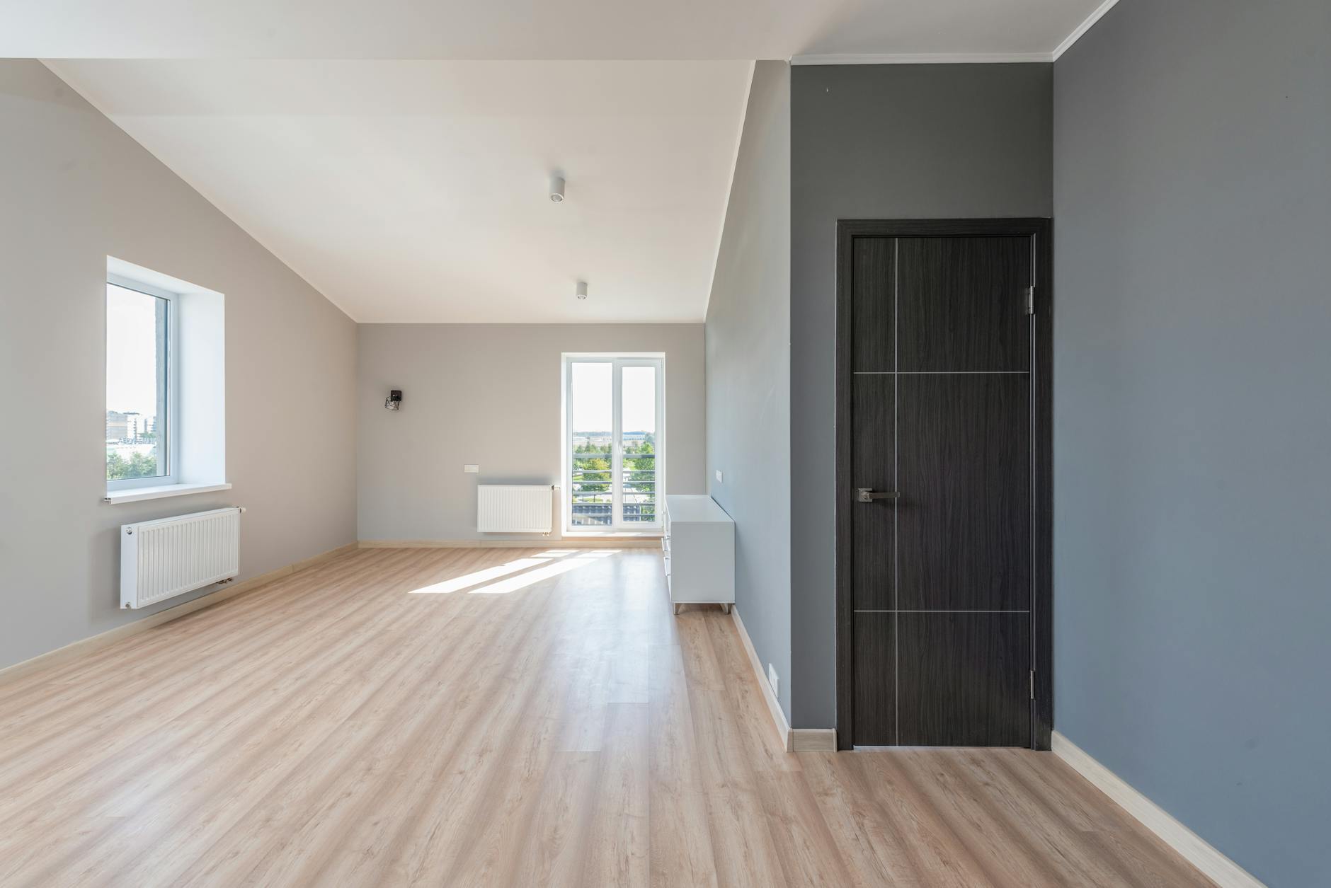 Pièce après les travaux de peinture